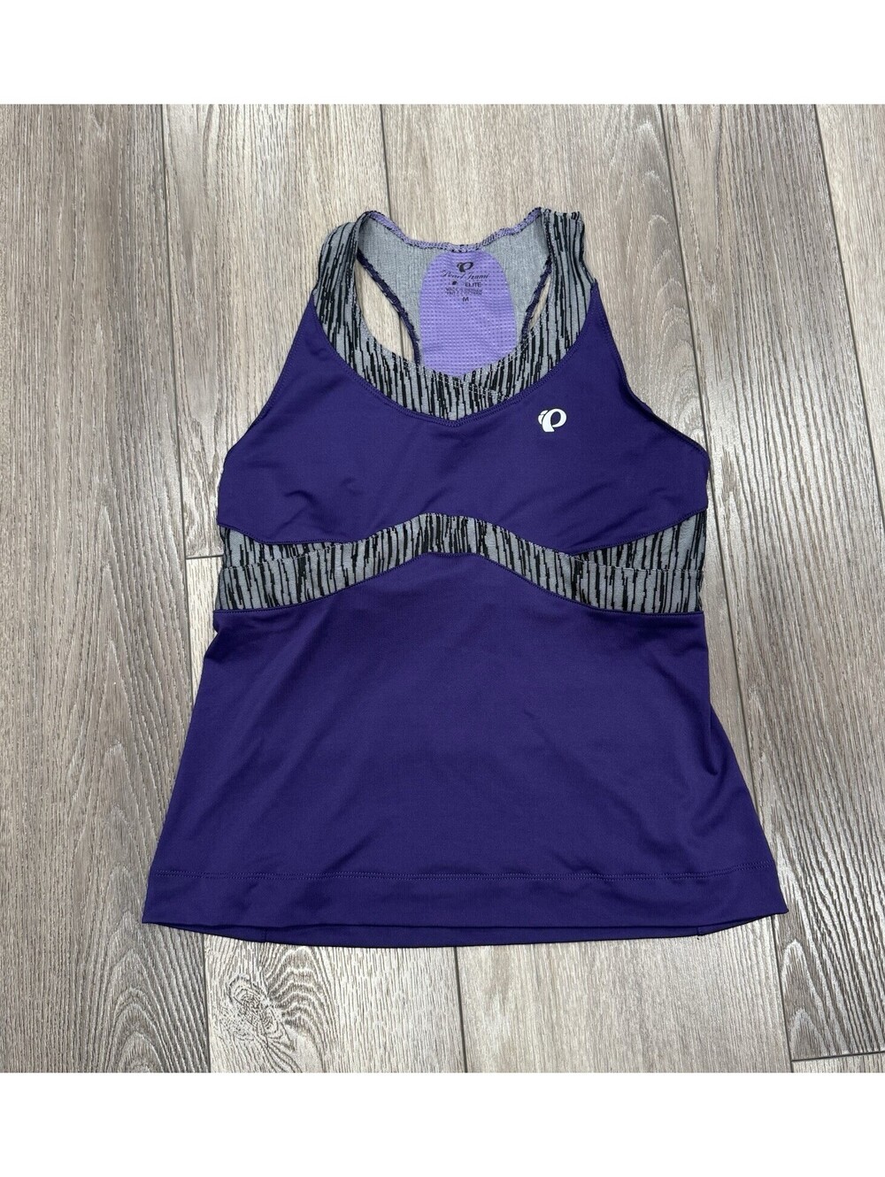 Pearl Izumi Cycling Shirt Womens Medium Purple Tank Top Elite Breathable